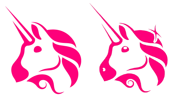 Uniswap unicorn without details token emblem logo
