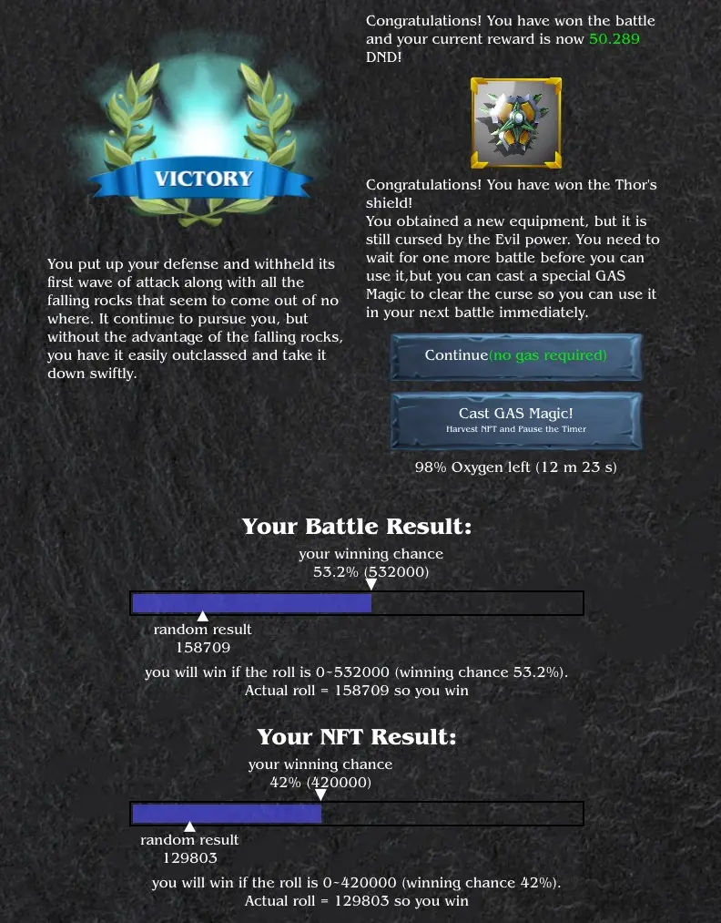 Victory & loot NFT