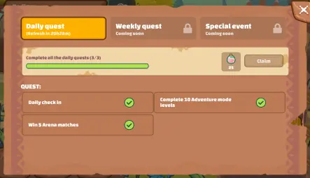 Daily quest SLP reward has been reduced