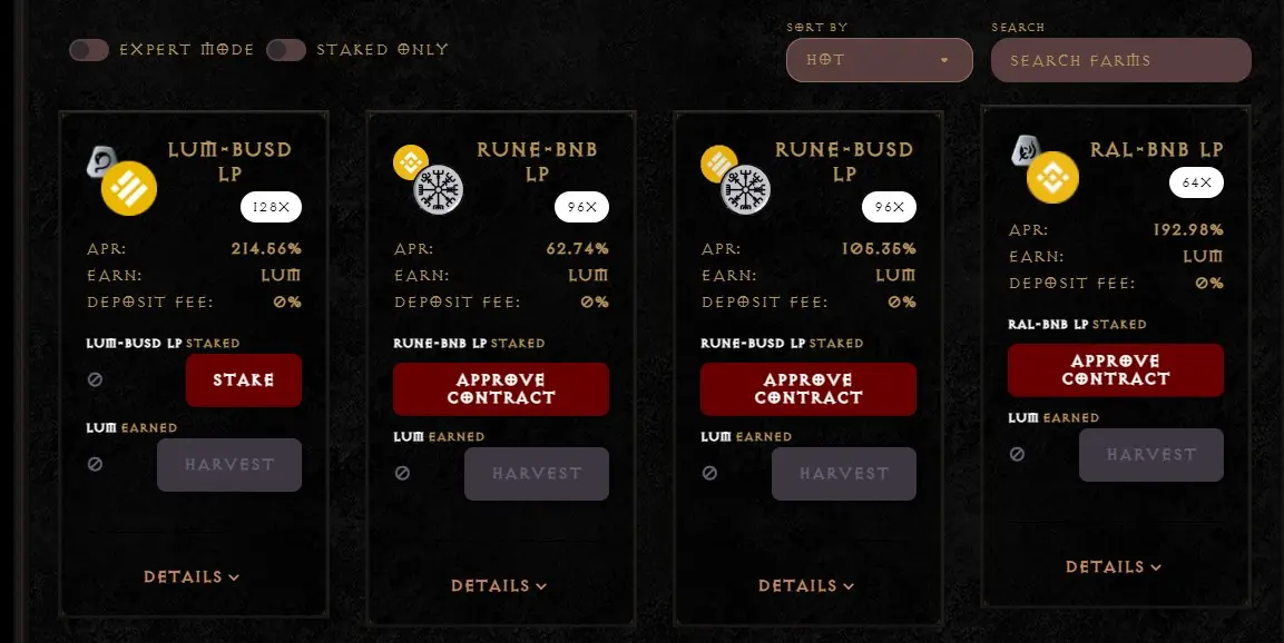 rune.farm liquidity pool