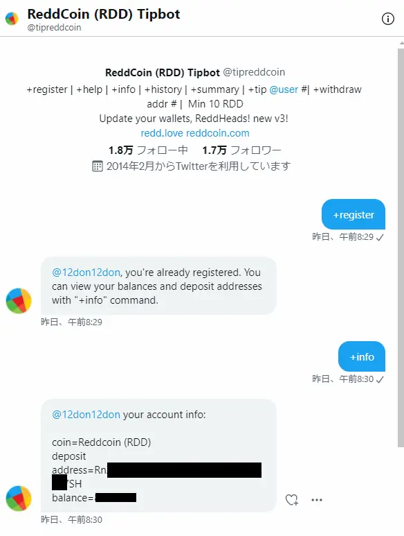 Reddcoin wallet address Twitter