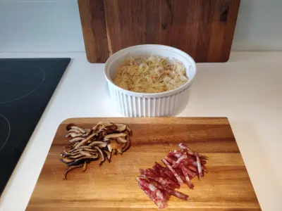 ingredients sliced