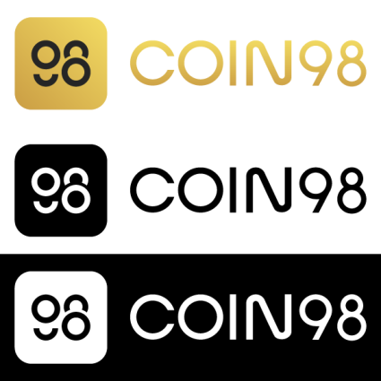 Coin98 logo gold black and white