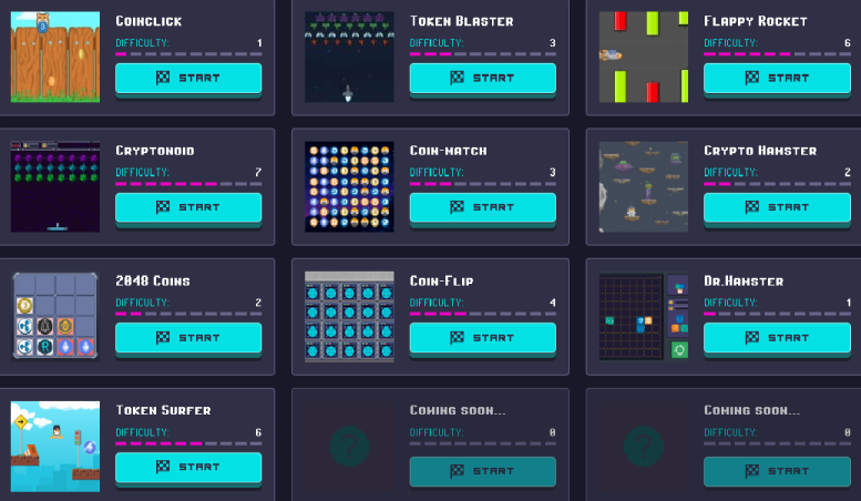 RollerCoin Games