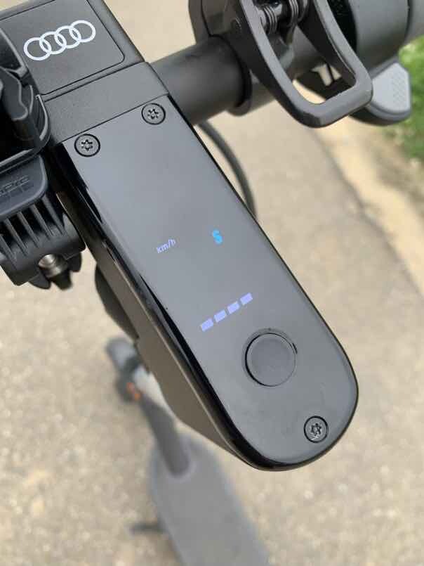 Steering column (topside) on the Audi Electric Kick Scooter