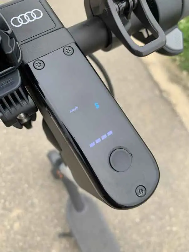 Steering column (topside) on the Audi Electric Kick Scooter