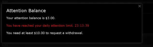 Daily limit is $1.00
