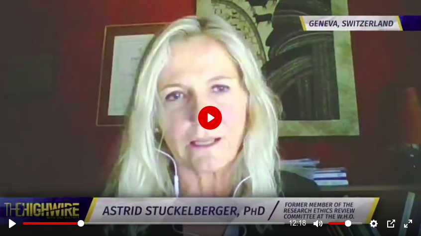 Former ethics researcher at the W.H.O., Astrid Stuckelburger, PhD