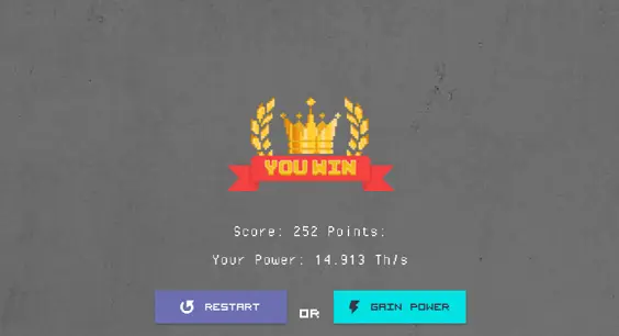 Gain Power for Upgrades