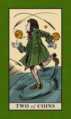 2 Of Pentacles Upright