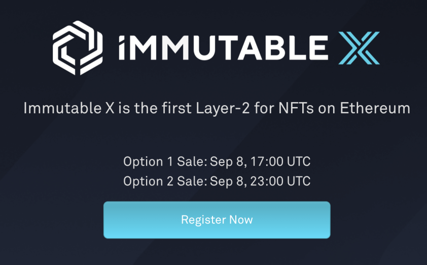 immutable x on CoinList