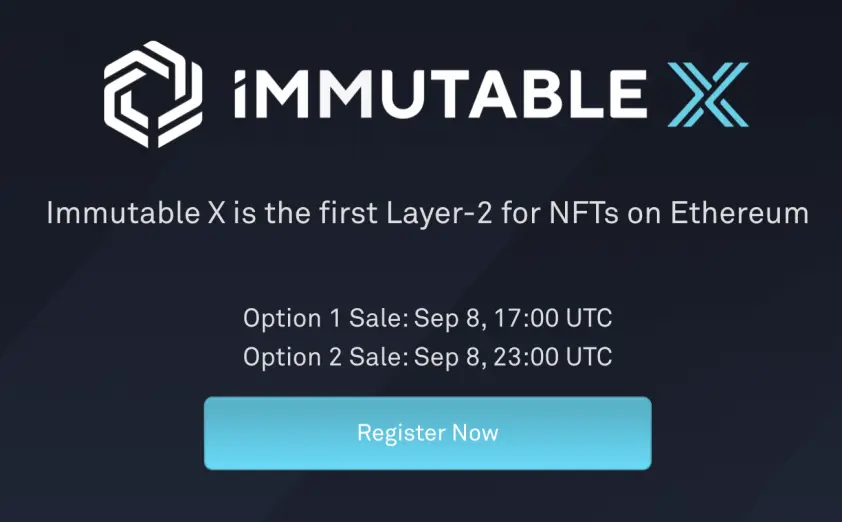 immutable x on CoinList