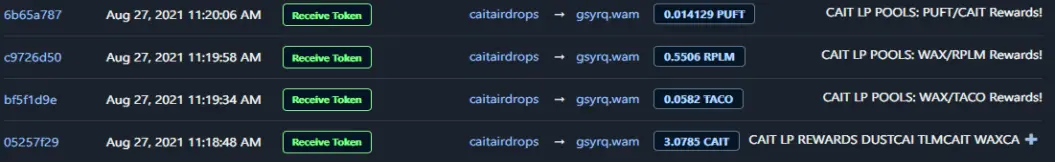 CAIT/TACO LP Rewards