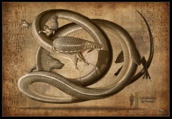 Apophis the Great Snake from Egyptian mythology