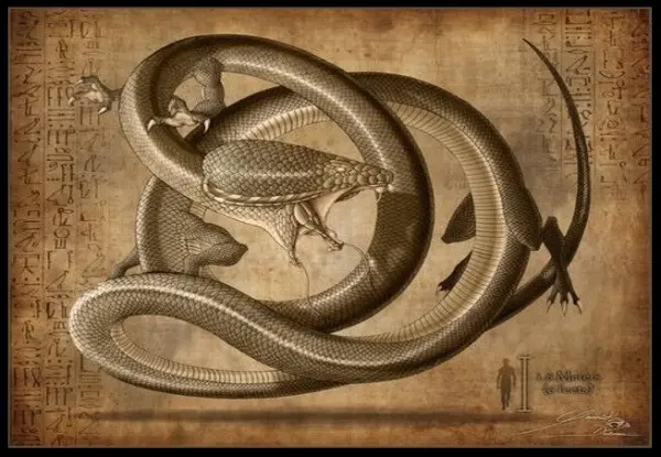 Apophis the Great Snake from Egyptian mythology