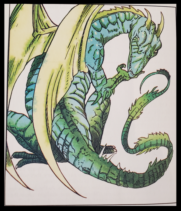 Emerald Dragon from DND Monstrous Manual 2nd Edition