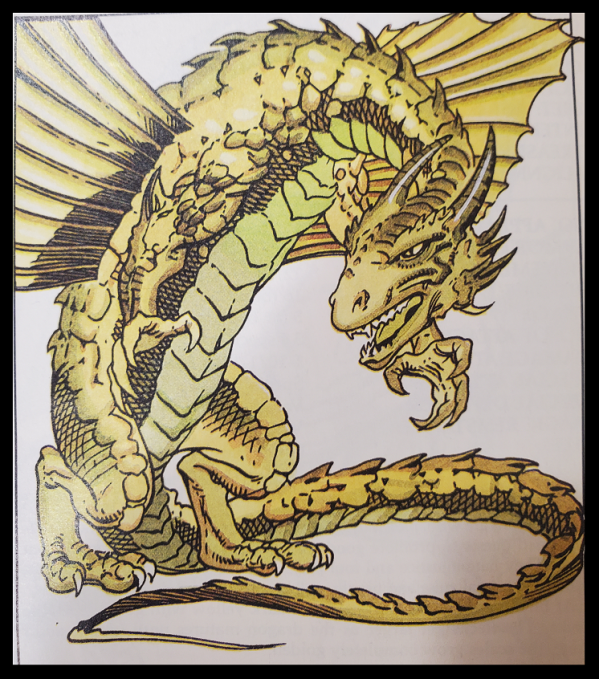 Copper Dragon from DND Monstrous Manual 2nd Edition