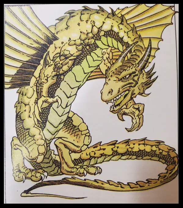 Copper Dragon from DND Monstrous Manual 2nd Edition