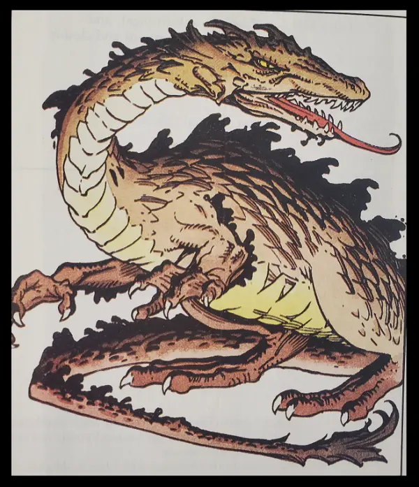 Brown Dragon from DND Monstrous Manual 2nd Edition