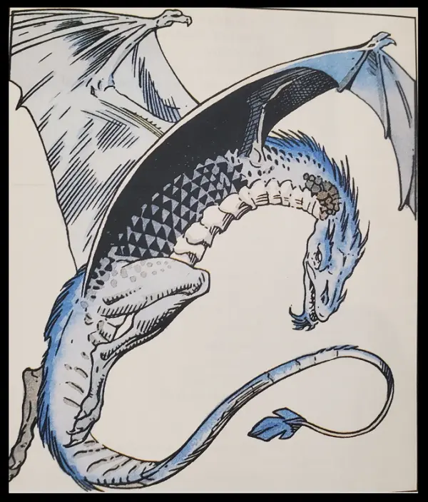 Silver Dragon from DND Monstrous Manual 2nd Edition