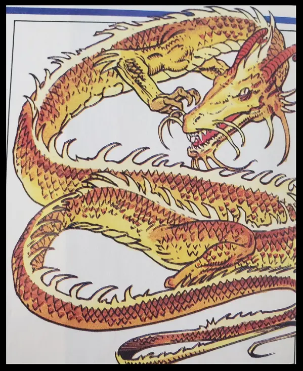 Gold Dragon from DND Monstrous Manual 2nd Edition