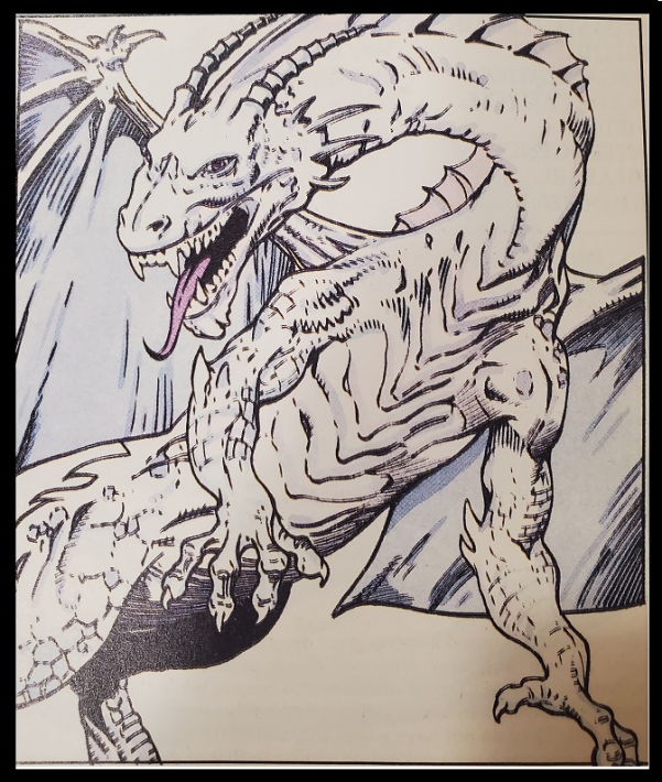 Silver Dragon from DND Monstrous Manual 2nd Edition