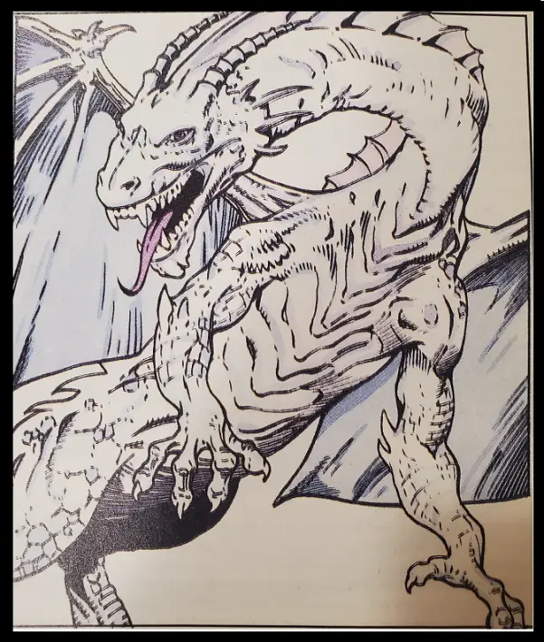 Silver Dragon from DND Monstrous Manual 2nd Edition