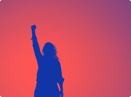 Cardano off brand gradient fist pump silhouette