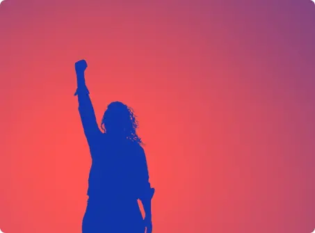 Cardano off brand gradient fist pump silhouette