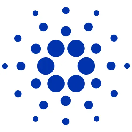 Cardano blue star burst emblem