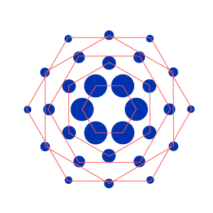 Cardano blue hexagon emblem