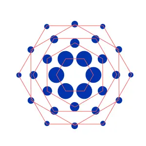 Cardano blue hexagon emblem