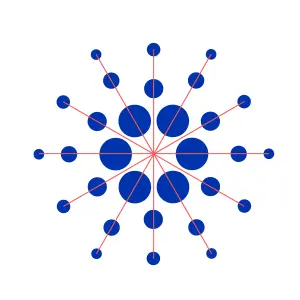 Cardano blue emblem with leading lines