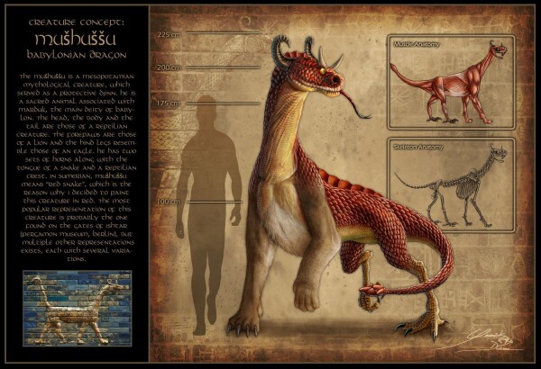 Mušḫuššu - Mesopotamian symbolism and myth for dragons