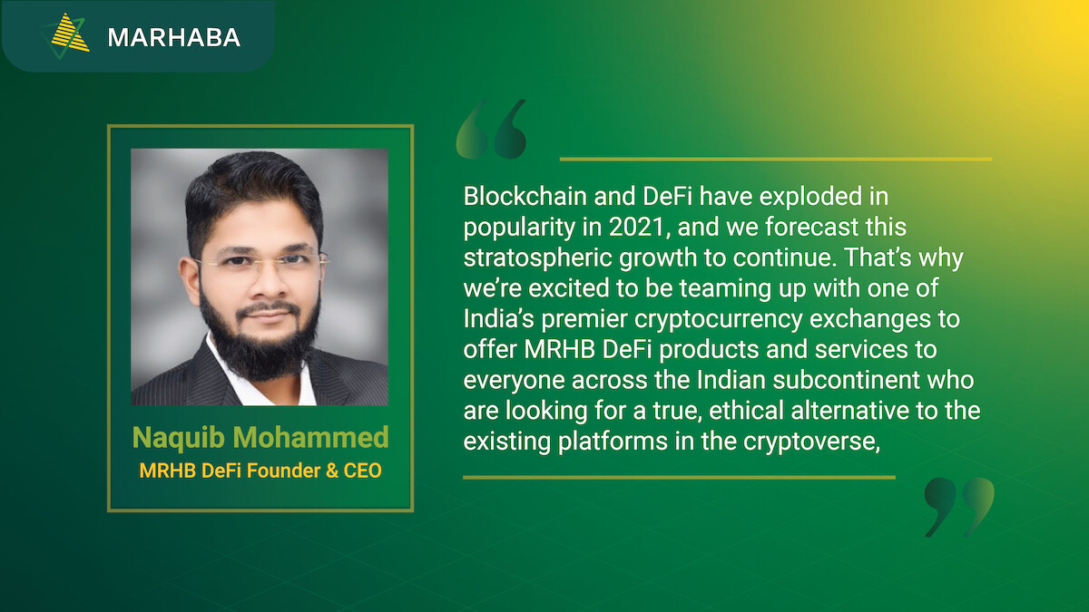Naquib Mohammed, MHRB DeFi Founder and CEO