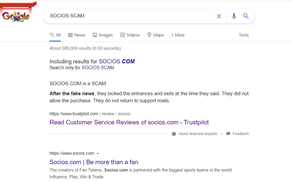 SOCIOS.COM IS SCAM