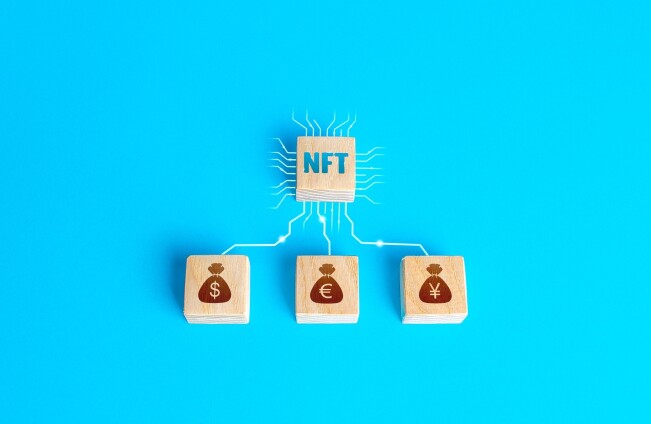 a NFT chip connected to three currencies