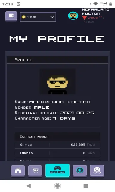 Rollercoin Profile
