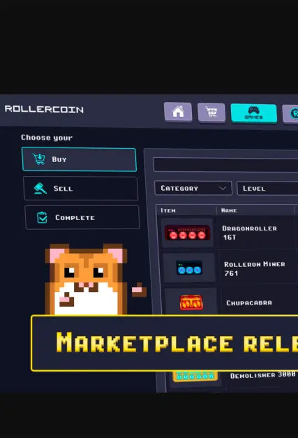 Rollercoin Marketplace Announcement