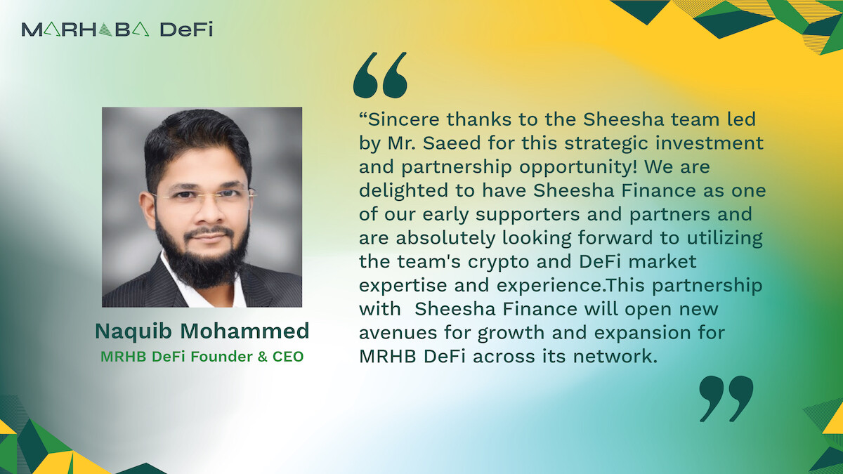 MRHB DeFi X Sheesha Finance - Naquib Mohammed