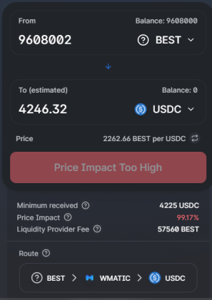 BEST to USDC