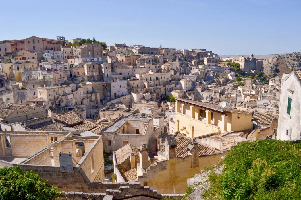 View of the houses in SASI DI MATERA - ITALY