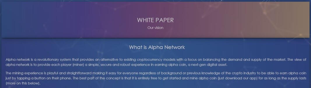 Alpha Network