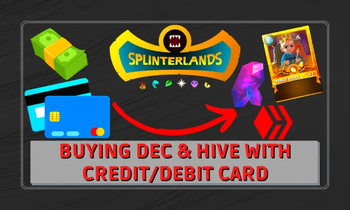 Buying DEC and HIVE with Credit/Debit Card