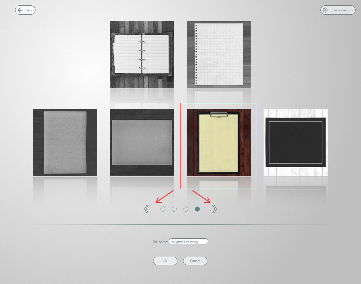 Choose a canvas color