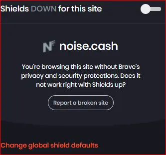 Disable Brave Shield