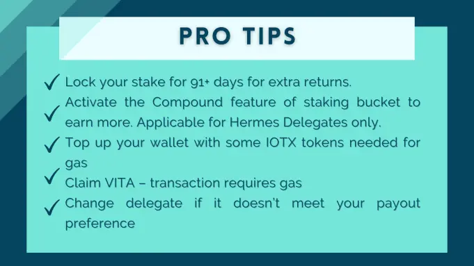 Pro Tips for IoTeX