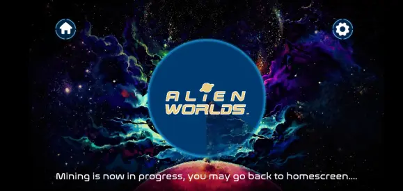 Screenshot of Alien Worlds