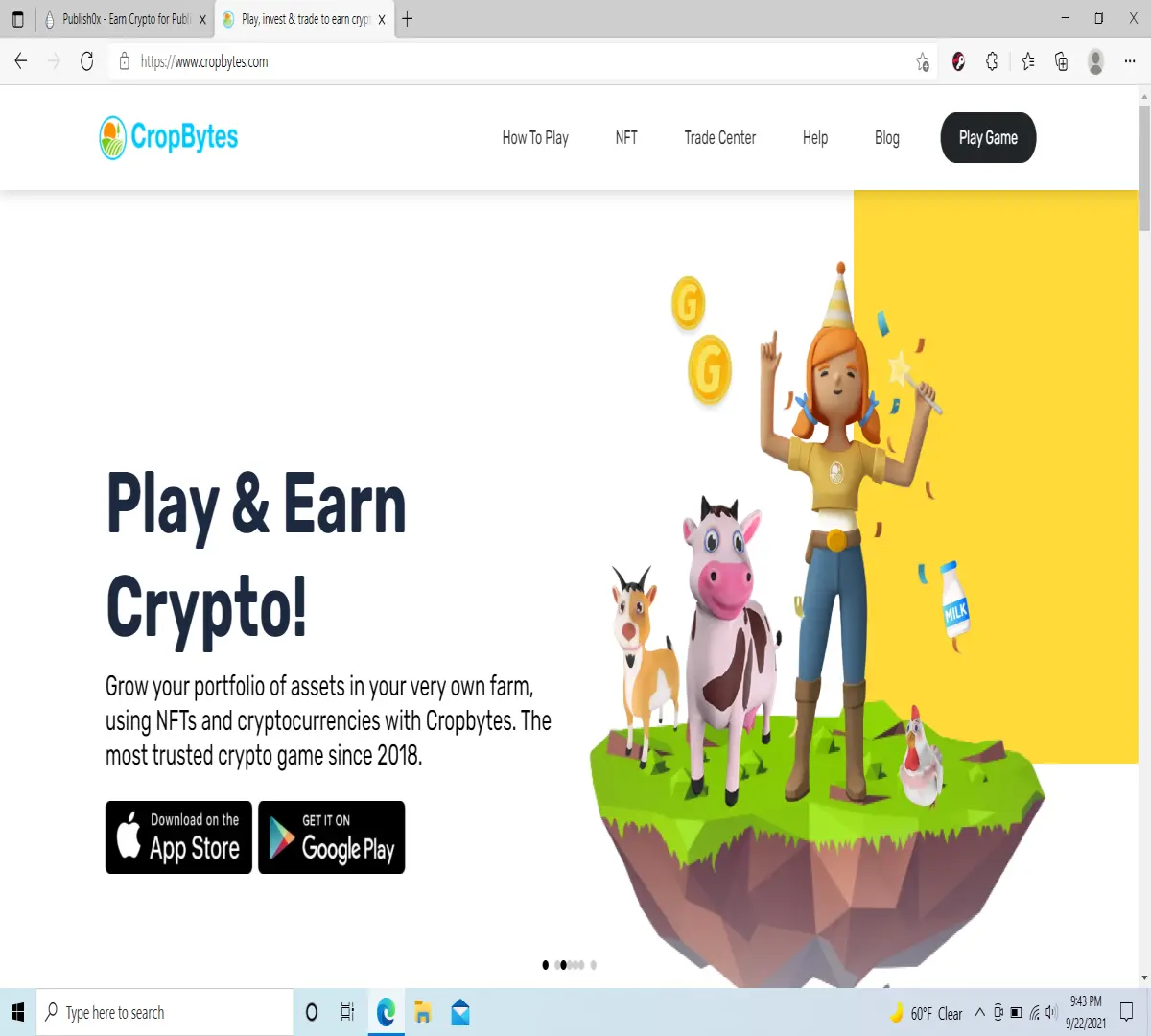 Play & Earn Crypto W/ CropBytes!