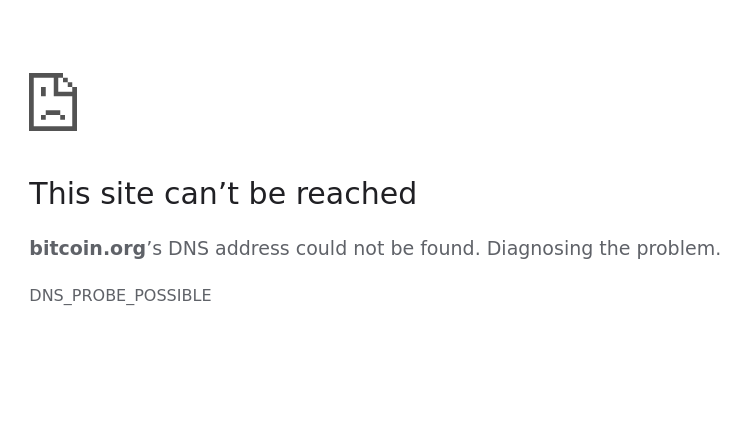 Bitcoin.Org not accessible